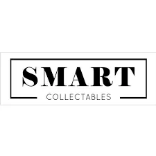 Logo for "Smart Collectables" featuring bold black serif text framed by a minimalist rectangular border.
